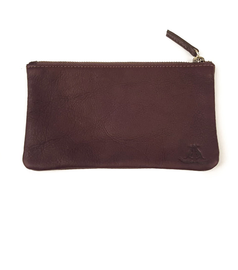 Large Cowhide Wallet in Brown