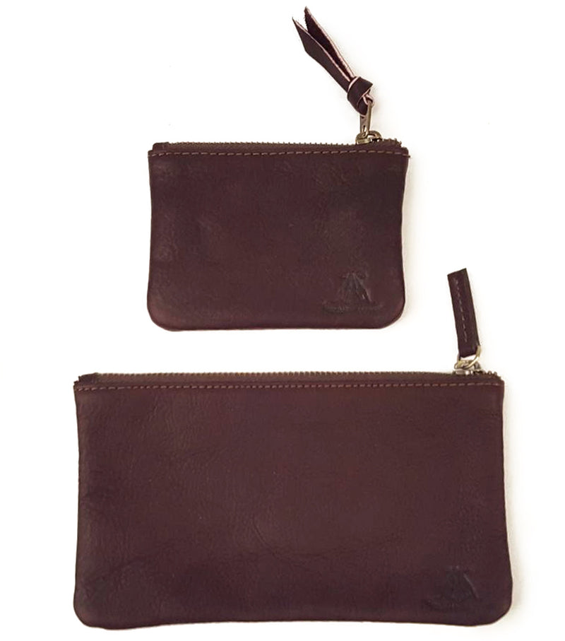 Large Cowhide Wallet in Brown